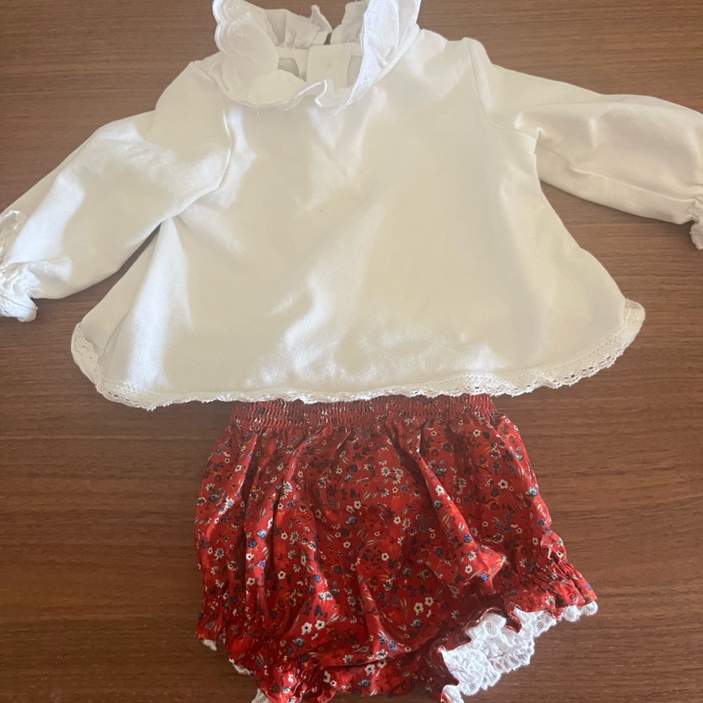 Edgehill Collection White and Red Kids Matching Set